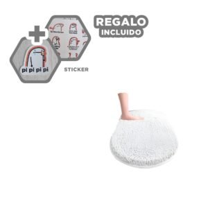 Cubierta Ovalada de Microfibra 40x60cm Crema Suave para Ambientes del Hogar Y+Regalo Sticker