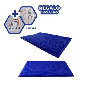 Tapiz Rectangular de Microfibra 40x60cm Azul electrico para Espacios del Hogar Y+Regalo Sticker