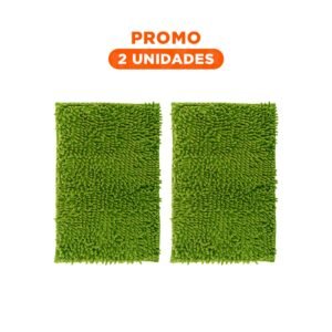 Pack2 Selección Rectangular de Microfibra para Casa Verde Limon 40 x 60 cm