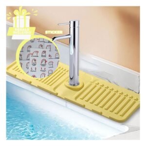 Base de Drenaje para Lavadero de Silicona con Rayas para Uso Domestico Y+Regalo Sticker