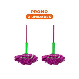 Pack2 Trapeador Giratorio con Autoexprimidor para Limpieza Facil en Casa
