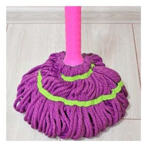 Trapedor Giratorio con Autoexprimidor para Limpieza Eficiente de Pisos del Hogar