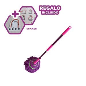 Limpiador Giratorio con Autoexprimidor para Rutinas de Aseo en Casa Y+Regalo Sticker