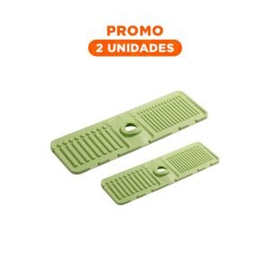 Pack2 Organizador de Drenaje de Silicona con Rayas Verde Claro