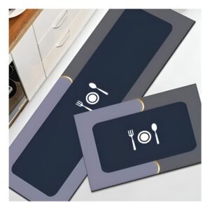 Alfombra Antideslizante de Piso para Cocina y Ambientes del Hogar Azul