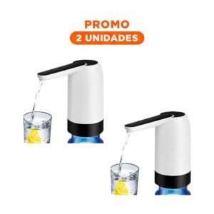 Pack2 Surtidor de Agua Electrico Recargable Blanco Para Botellon en Hogar y Oficina