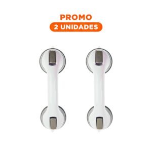 Pack2 Barra de Agarre para Bano con Soporte Reforzado en Color Blanco