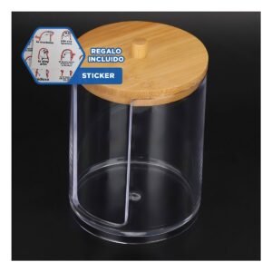 Dispensador Acrilico 7x11 cm Transparente de Material Fuerte en Hogar Y+Regalo Sticker