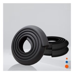 Protector Esquinero de Espuma para Bordes de Mesa y Muebles en Hogar Negro