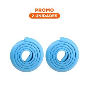 Pack2 Esquinero Protector de Espuma para Bordes de Mesa Seguridad Hogar Azul