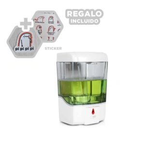 Dispensador de Pared para Liquidos con Sensor Automatico Blanco 500 ml Y+Regalo Sticker