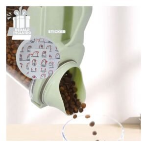 Contenedor con Boquilla Tapa y Asa 2.5L Perfecto para Cocina y Preparacion Y+Regalo Sticker