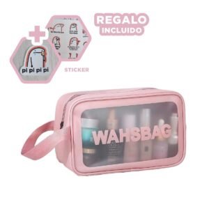 Estuche Rectangular 22x13x7cm de Color Rosado Portatil Y+Regalo Sticker