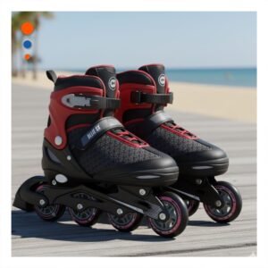 Implemento Patines Urbanos Ollie Guinda y negro Talla M para un Uso Seguro