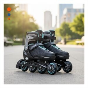 Implemento Patines Urbanos Ollie Celeste y negro Talla M para Aprender Trucos