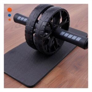 Rueda Abdominal Doble Llanta Para Ejercicios En Casa Negro