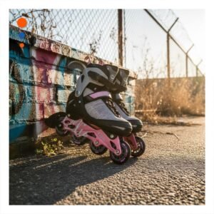 Articulo Patines Lineales Urbanos Ollie Rosado y plomo Talla L para Deporte