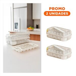 Pack2 Molde Para Cubos de Hielo Blanco Para Cocina Hogar y Fiesta