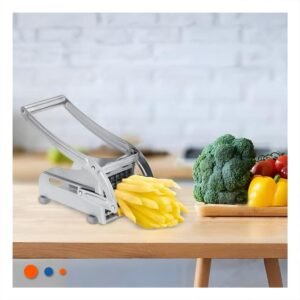 Cortador de Papa y Verduras Plateado para Cocina Facil y Rapida