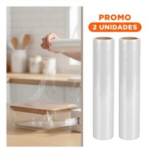Pack2 Dispensador Film Transparente para Alimentos 20m x 30cm Cocina