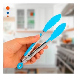 Pinza Multiuso 21cm Celeste para Cocina y Hogar Practica y Resistente