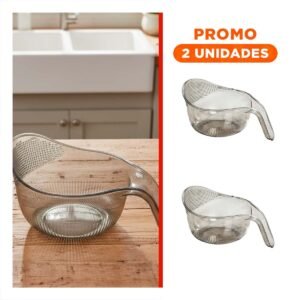 Pack2 Utensilio de Cocina con Mango Practico para Escurrir Pasta