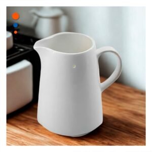 Recipiente de Ceramica Blanco para Mesa y Cocina en el Hogar Moderno