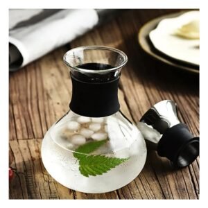 Blanco Jarra Fuji 1600 ml Transparente con Tapa Funcional para Hogar Moderno