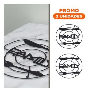 Pack2 Rejilla Ollas Metal Negro como Soporte Aireado para Cocina Moderna