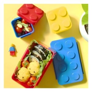 Set de 3 Taperes en Varios Colores de Plastico para Infantes de Uso Diario