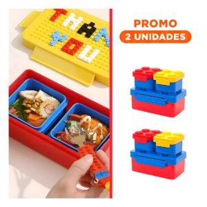 Pack2 Conjunto de 3 Taperes de Plastico en Varios Colores para Uso Diario Infantil