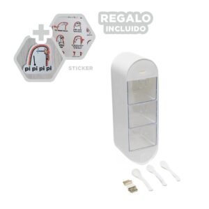 Organizador para Cocina Color Blanco Empotrable de Condimentos Y+Regalo Sticker