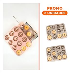 Pack2 Set Para 12 Donas 3 Modelos Dorado Facil de Usar y Seguro