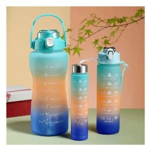 Tomatodos con 2 L 1 L y 300 Ml en Set de 3 Celeste para Movimiento