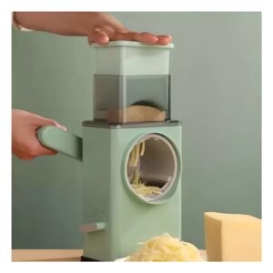 Rayador de Color Verde Multifuncional para Frutas y Verduras con Cuchillas de Acero