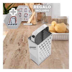 Triturador de Metal Mango Antideslizante Facil de Manejar en Cocina Y+Regalo Sticker