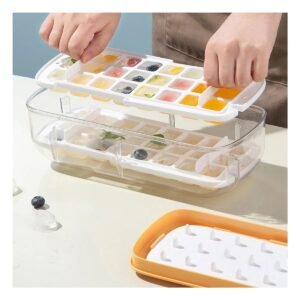 Bandejas de Hielo Silicona Anaranjado para Cocina y Bebidas Frias