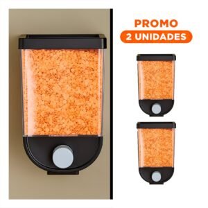 Pack2 Organizador de Pared Negro 1kg con mucha Capacidad en su Cocina