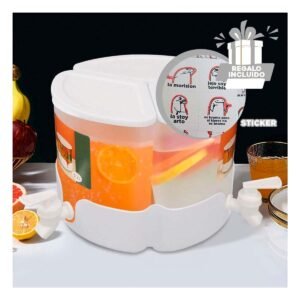 Dispensador Giratorio Blanco 3 tanques de Material Fuerte en Hogar Y+Regalo Sticker