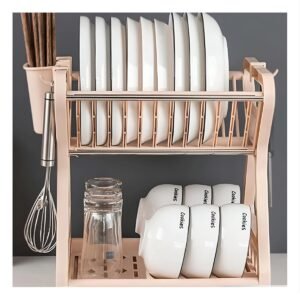 Soporte de Secado en Tonalidad Blanco para Vajilla de toda su Familia