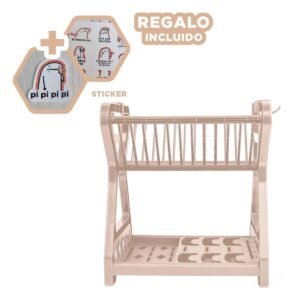 Soporte de Secado Blanco para una Organizacion de dos Pisos Y+Regalo Sticker