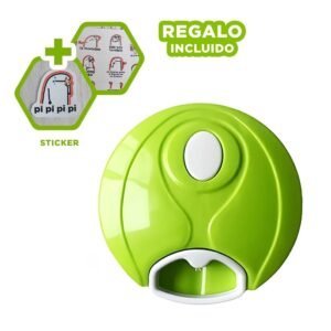 Picatodo de Uso Diario en Acrilico con Sistema de Pita Practica y Tapa Verde Y+Regalo Sticker
