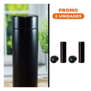 Pack2 Termo de Viaje Digital 500 Ml con Filtro de Te para Cafe o Te en Cualquier Lugar