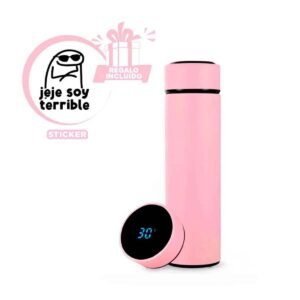 Botella Digital Termica 500 Ml con Filtro de Te para Cafe o Infusiones en Casa Y+Regalo Sticker