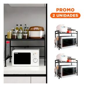 Pack2 Soporte de Cocina Negro 36X36X45 para Organizar cada Espacio Real