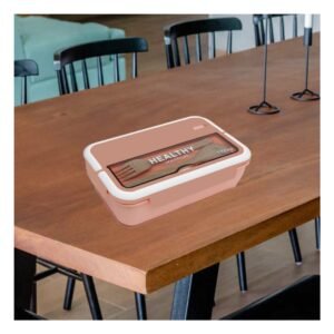 Taper Practico para Guardar Alimentos 1100ml y cubiertos Melon