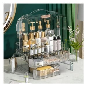Organizador para Cosmeticos Joyas y Maquillaje con Cajones 35x26,5x18CM Transparente