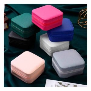 Estuche Mini Joyero Portatil para Mujer en Color Melon