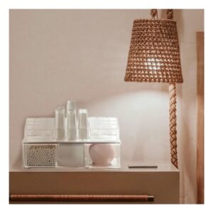 Caja Organizadora de Acrilico 24 Divisiones para Labial y 3 Inferiores