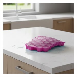 Molde de Silicona Rosado 20,5x12cm para Hielo con mucha Calma